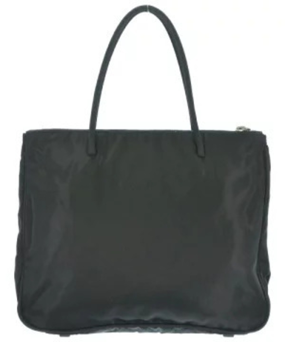 Prada black Tessuto tote double top handles enameled logo - Picture 2 of 7